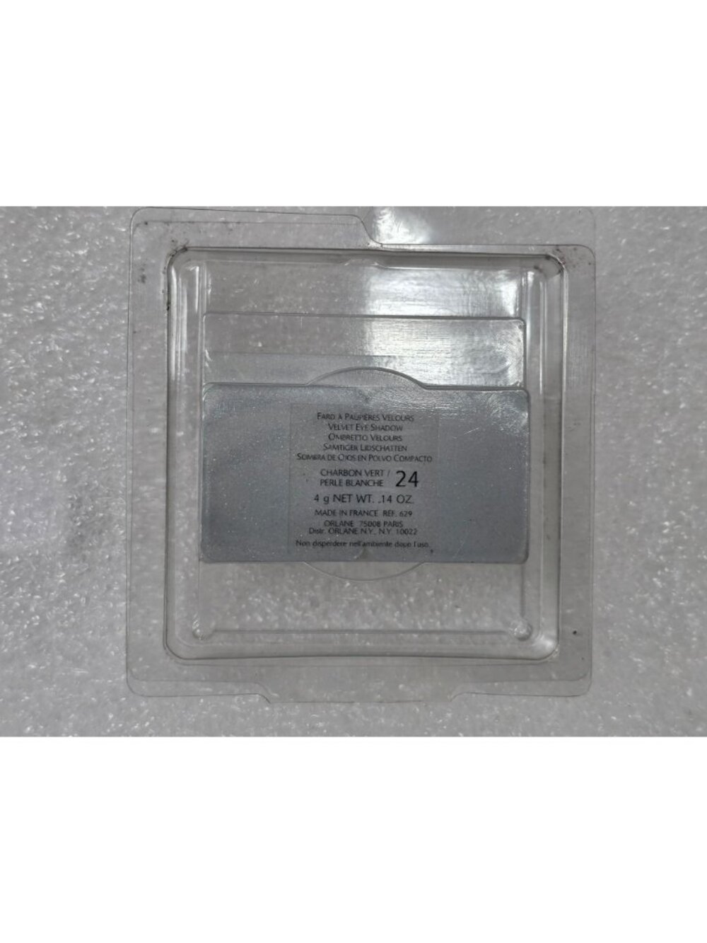 Orlane Velvet Eye Shadow Duo Refill Charbon Vert / Perle Blanche Made In France - Picture 2 of 2